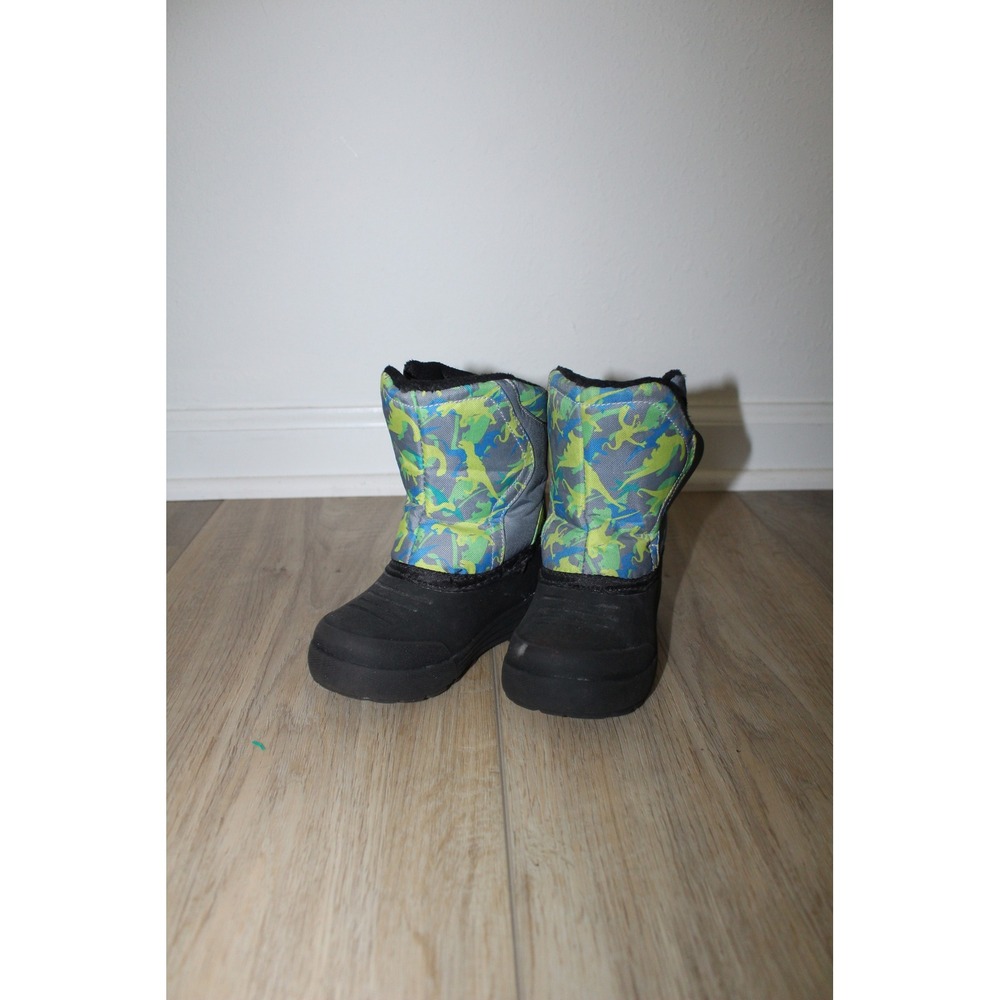 Northside Kids Size 6 Dinosaur Camo Snow Boots 3M Thinsulate Water Resistant